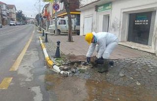 Ayvalık’ta su patlaklarına BASKİ ekiplerinden...