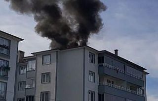 Baca yangını tüm çatıyı sardı