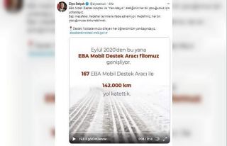 Bakan Selçuk’tan EBA Mobil Destek Araçları paylaşımı