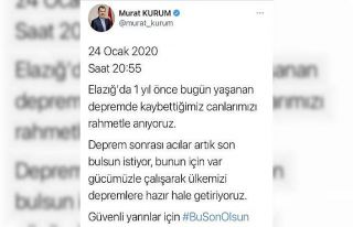 Bakanı Kurum: "Ülkemizi depremlere hazır hale...