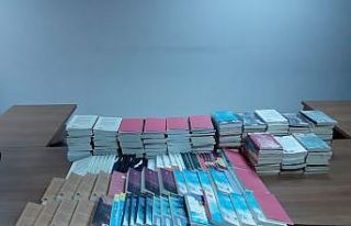 Bandrolsüz  212 adet kitap ele geçirildi