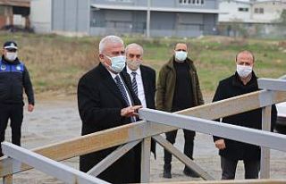 Başkan Atay, proje inşaat alanlarını denetledi