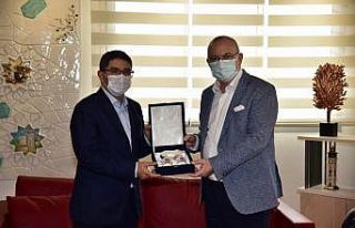 Başkan Çelik’ten Başkan Ergün’e ziyaret