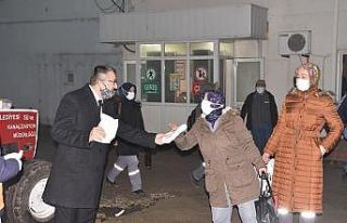 Başkan Öz’den sıcak çorba ikramı