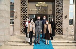 Başkan Şahin, Büyükelçi Landrut’u makamında...