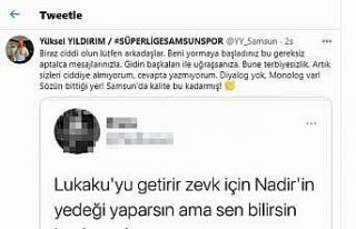 Başkan Yüksel Yıldırım’dan Lukaku tepkisi