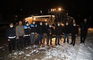 Battalgazi Belediyesi’nin kar mesaisi devam ediyor