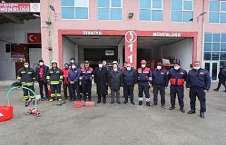 Bayburt itfaiyesi eğitimlerine devam ediyor