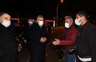 Beyazgül yeni yıla polis ve basın mensuplarıyla...
