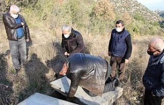 Bilecik’teki doğal kaynaklardan su arama çalışmaları...