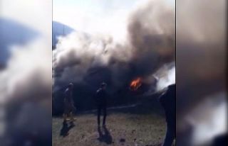 Bingöl’de ahır yangını ,hayvanlar son anda kurtarıldı