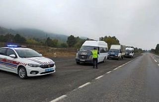 Bir ayda 58 araç trafikten men edildi