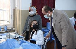 Bismil’de üretiliyor, İtalya’daki sağlık çalışanları...