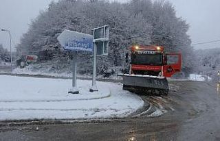 Bolu Dağı’nda kar yağışı etkili oldu