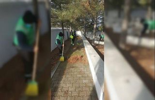 Bozüyük Şehitliği’nde temizlik