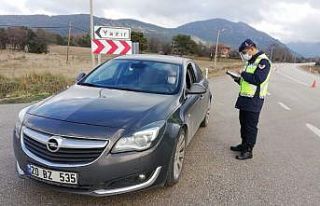 Burdur’da Jandarmadan trafik denetimi