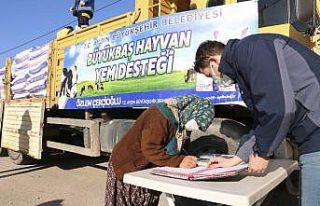 Büyükşehir’den 152 bin ton yem desteği
