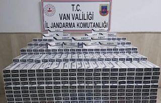 Çaldıran’da 8 bin 500 paket kaçak sigara ele...
