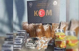 Çanakkale’de kaçak sigara operasyonu