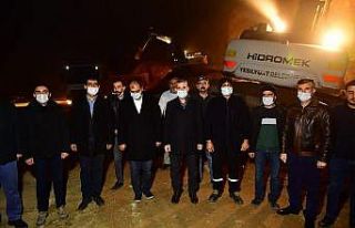 Çınar, polis kontrol noktası inşaat alanını...