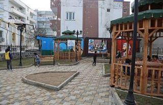 Cizre’de park yapım çalışmaları devam ediyor