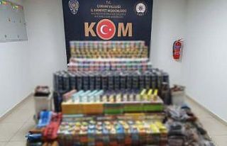 Çorum’da 831 kilo kaçak tütün ele geçirildi