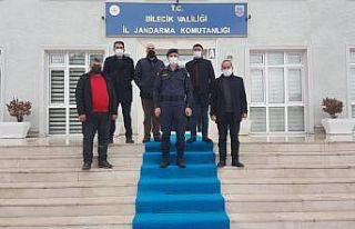 Dadaşlardan hemşerileri Teğmen Akyüz’e ziyaret