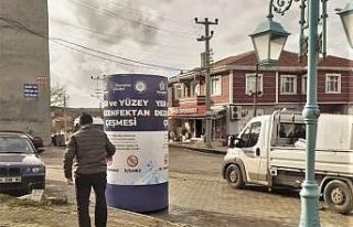 Dezenfektan çeşmeleri kırsal mahallelerde