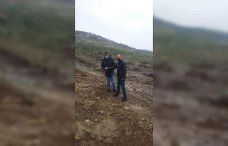 Didim’de erkenci kayısı fidanları toprakla buluştu