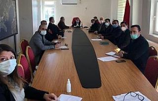 Didim’de İlçe Afet Yönetim Merkezi toplantısı...