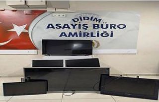 Didim’de televizyon hırsızları yakalandı