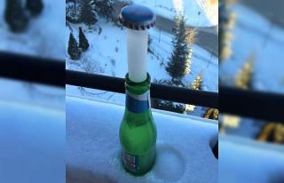 Donan maden suyunun ilginç görüntüsü