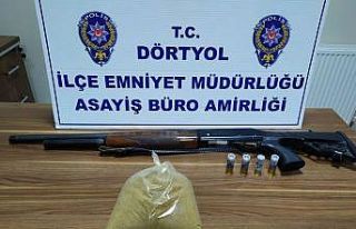 Dörtyol’da 1 kilo 100 gram kannabinoid uyuşturucu...