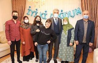 Down sendromlu çocuğun dileği gerçek oldu