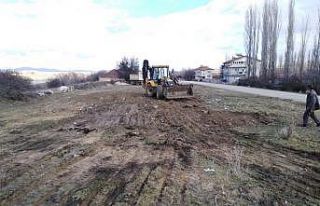 Dumlupınar’da köylerde altyapı çalışmaları...