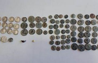 Durdurulan otomobilden 87 parça tarihi eser çıktı