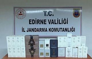 Edirne’de 5 bin 800 TL’lik kaçak parfüm ele...
