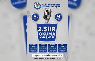 Eğitim-Bir-Sen Samsun 1 Nolu Şube’den şiir yarışması