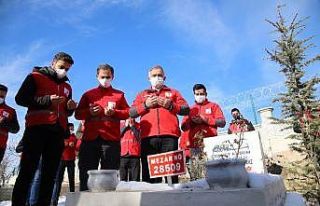 Elazığ depreminde hayatını kaybedenler kabri başında...