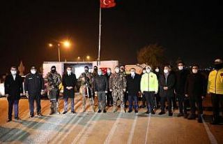 Elazığ protokolü yeni yıla güvenlik güçleriyle...
