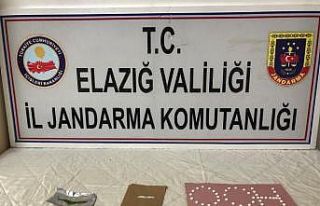 Elazığ’da uyuşturucu ile mücadele 2 şüpheli...