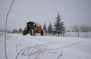 Elazığ’ın ilçelerinde kar etkili oldu, 20 köy...