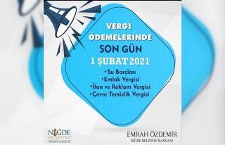Emlak Vergisi Yapılandırmasında son gün 1 Şubat