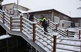 Ergani kar yağışı sonrası beyaza büründü