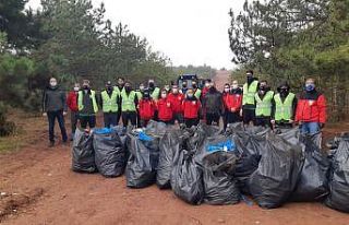Eskişehir Kent Ormanı çöplerden temizlendi