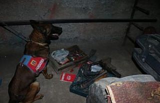Evini silah atölyesine çevirmiş