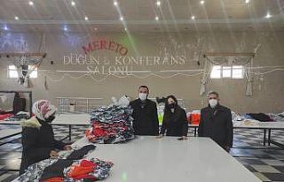 Faaliyeti durdurulan düğün salonu tekstil fabrikasına...