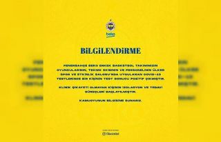 Fenerbahçe Erkek Basketbol Takımı’nda 1 kişinin...
