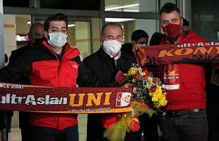 Galatasaray kafilesi Konya’ya geldi