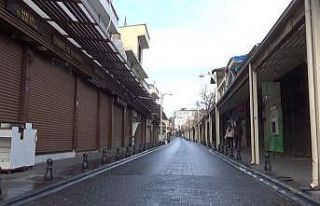 Gaziantep sokaklarında kısıtlama sessizliği